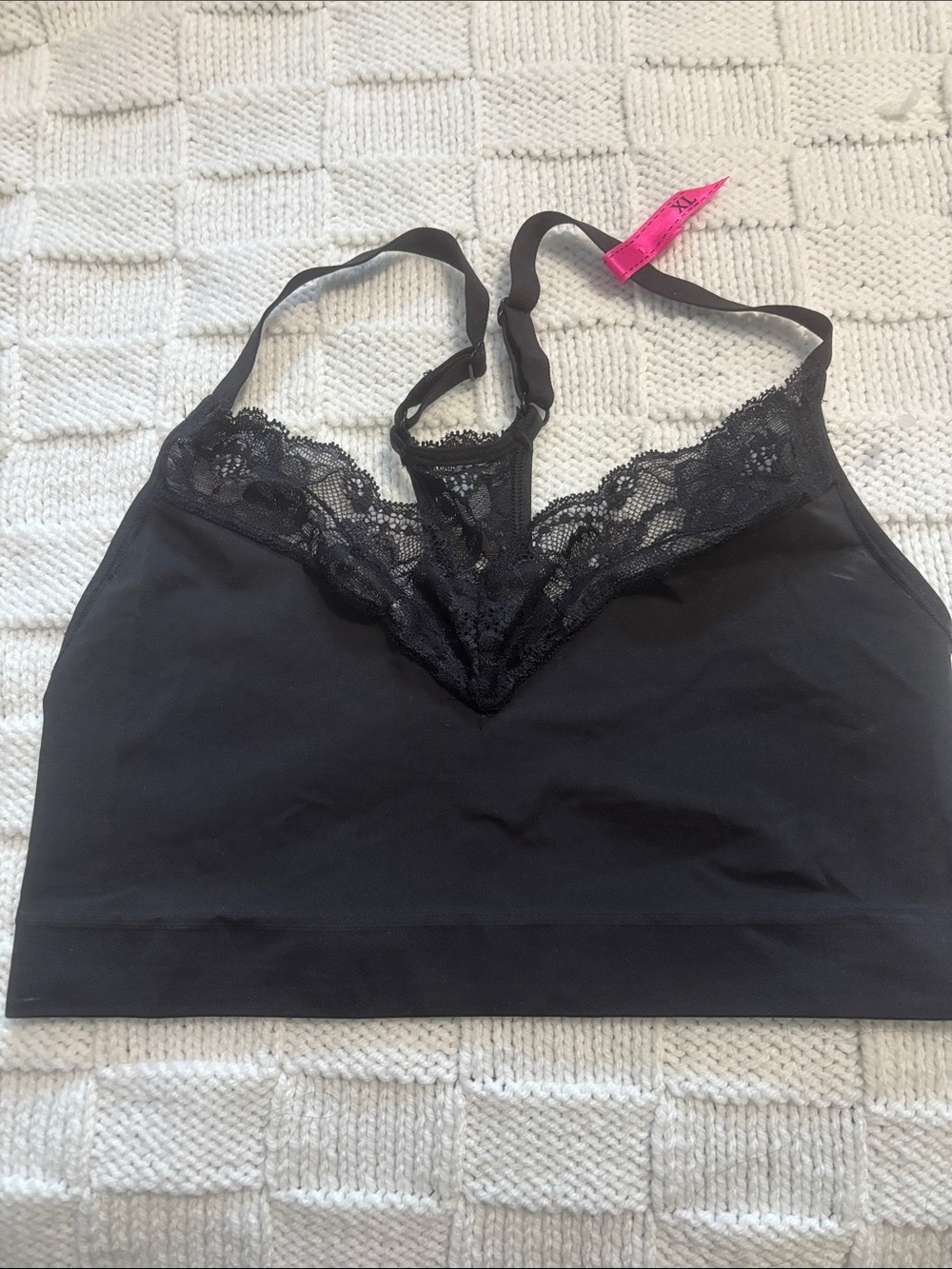 Maidenform Black Lace-Trim Bralette